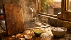 Cómo quitar el olor a ajo y cebolla de una tabla de madera sin remojarla