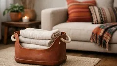 Cómo reutilizar una bolsa de agua caliente vieja para guardar mantas y mantener el orden