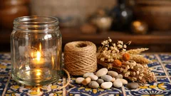 Cómo reutilizar un frasco de aceitunas y convertirlo en un portavelas acogedor