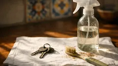 Cómo limpiar tus llaves con vinagre blanco en 10 minutos (sin complicarte)