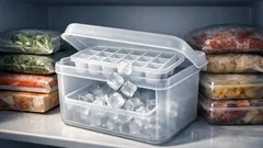 La charola para hielo con tapa que evita derrames y olores en el congelador
